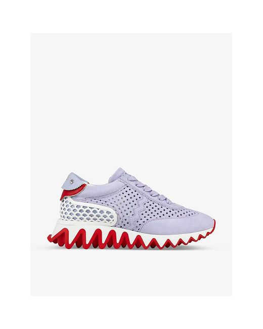 Christian Louboutin Loubishark Donna Leather Trainers in White