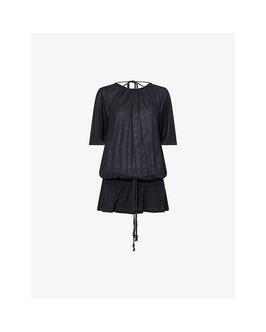 Peachy Den Blue Blanche Skort Jersey Mini Dress