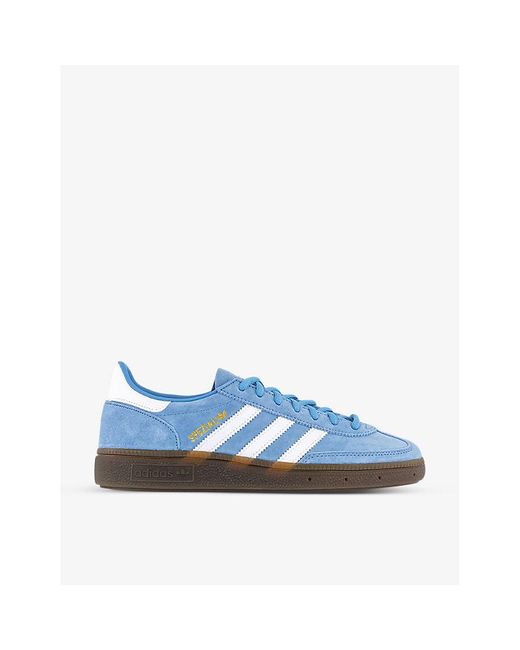 Adidas Blue Handball Spezial Suede Low-Top Trainers for men