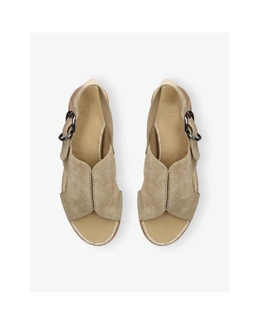 Castaner Natural Philo Open-Toe Suede Sandals
