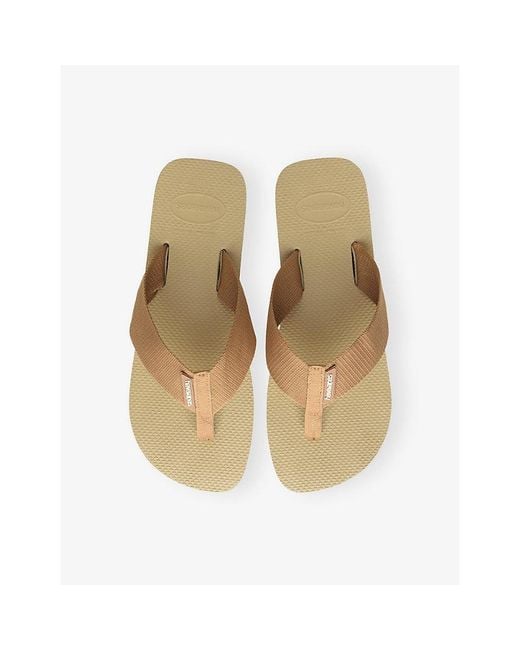 Havaianas Brown Urban Rubber Flip Flops