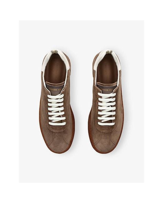 Officine Creative Brown Halo Suede Trainers for men