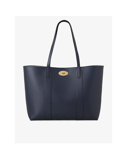 Mulberry Blue Bayswater Leather Tote Bag