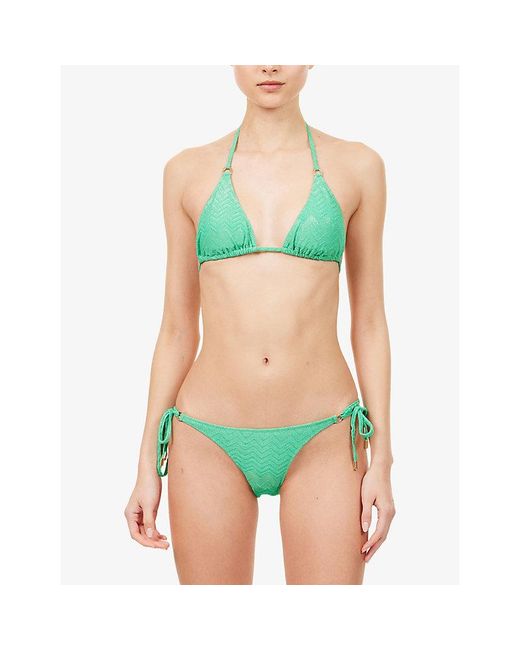 Melissa Odabash Green Key West Tie-Side Bikini Bottoms