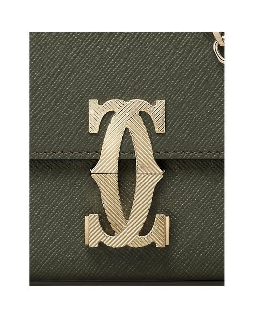 Cartier Green C De Mini Leather Chain Bag