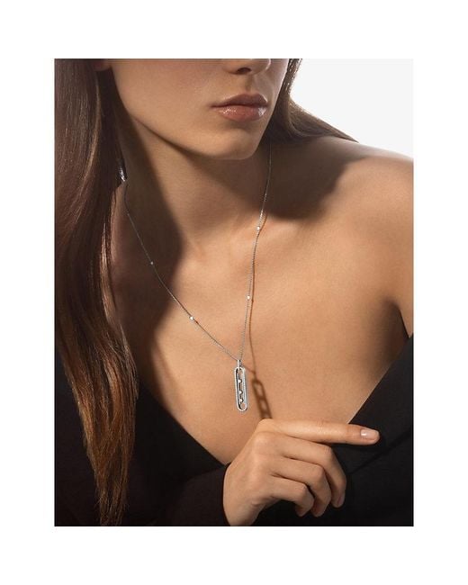 Messika Metallic Move 10Th Small 18Ct And 0.07Ct Diamond Necklace