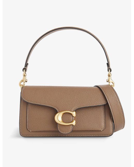 COACH Brown Tabby Leather Shoulder Bag