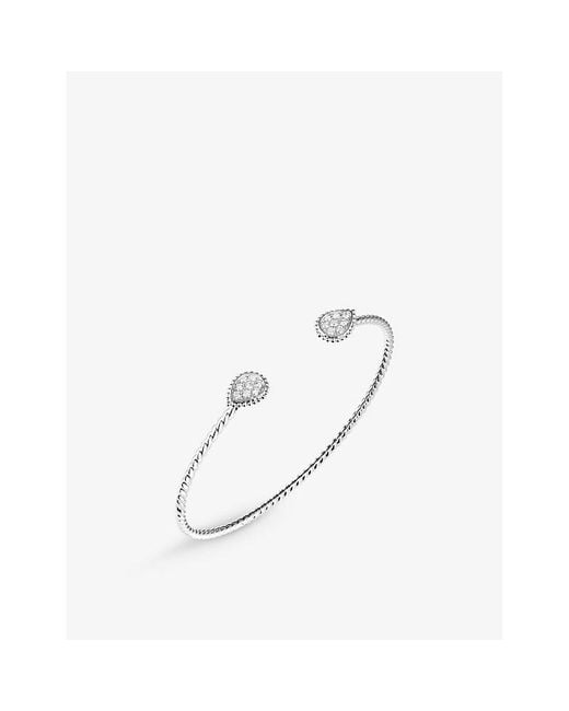 Boucheron White Serpent Bohème Double Motif 18Ct- And 0.26Ct Diamond Bracelet