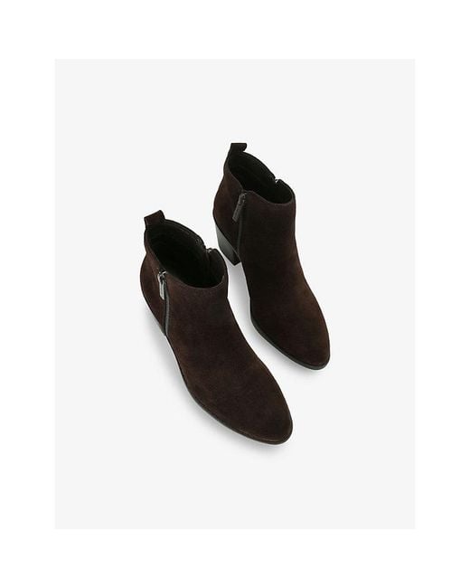 Carvela Kurt Geiger Black Salvetti Suede Heeled Ankle Boots