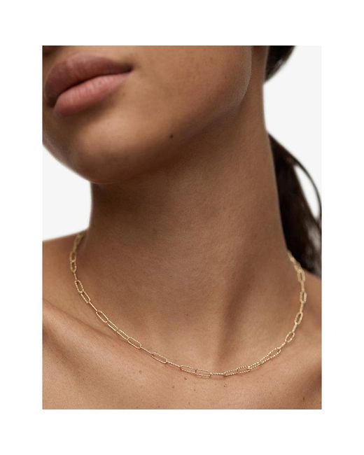 Monica Vinader White Alta Textured 14Ct- Necklace