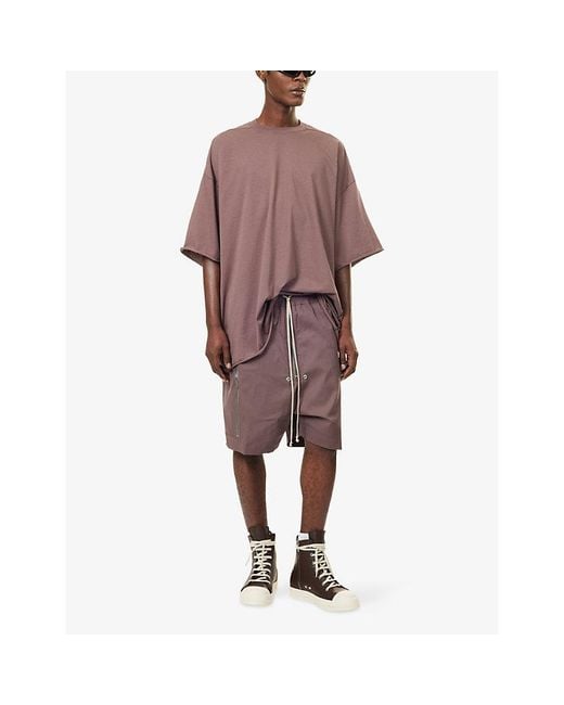 Rick Owens Brown Tommy Oversized Cotton-Jersey T-Shirt for men