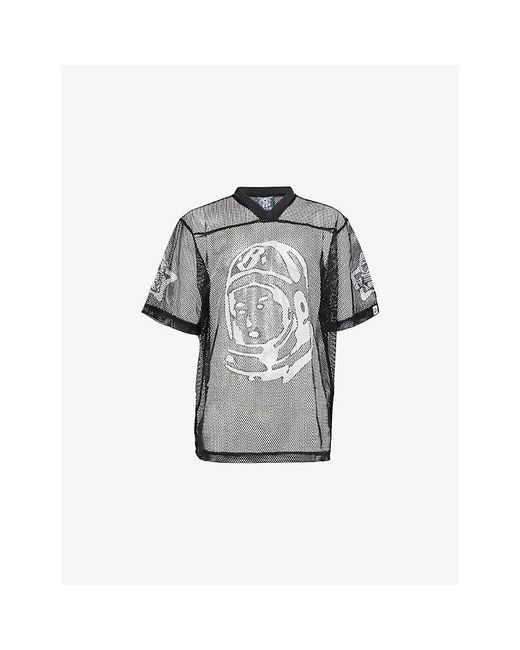 BBCICECREAM Gray Football Short-Sleeve Mesh T-Shirt for men