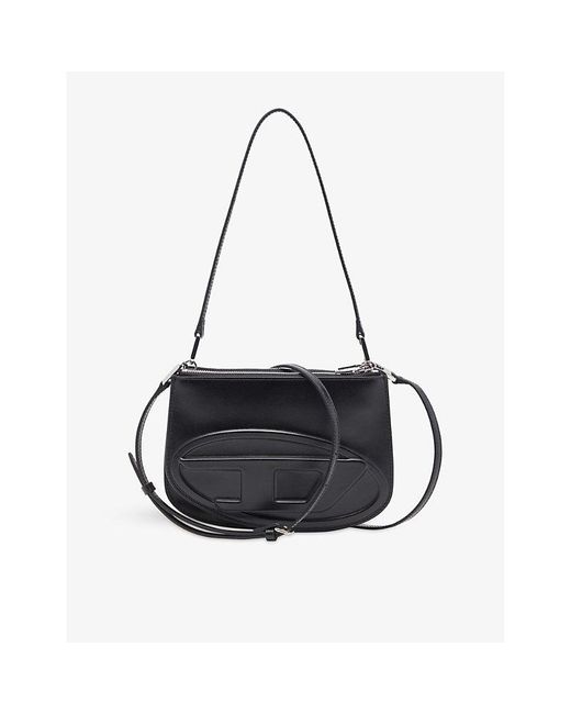 DIESEL Black 1Dr Twin Leather Shoulder Bag