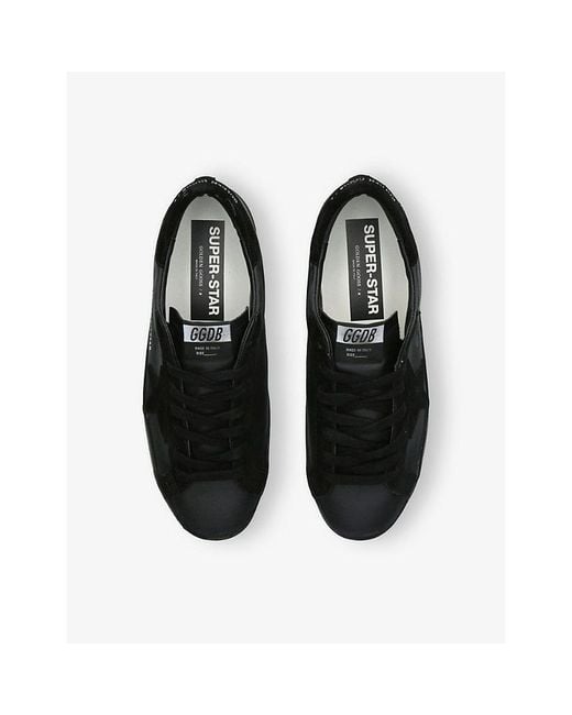 Golden Goose Deluxe Brand Black Super Star 90100 Leather Trainers for men