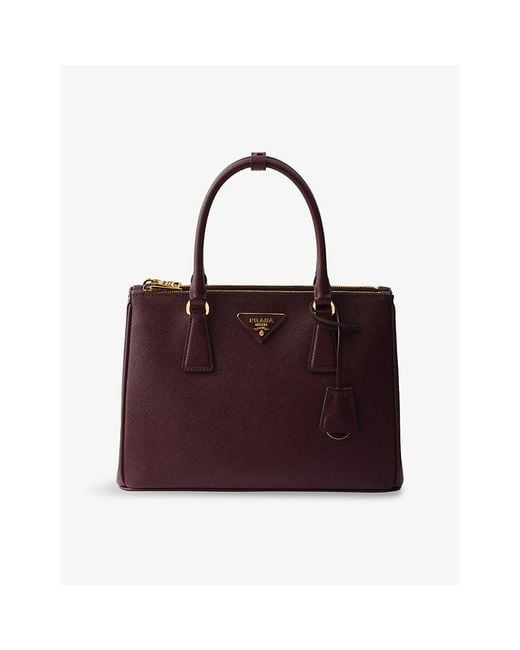 Prada Red Galleria Medium Saffiano-Leather Tote Bag