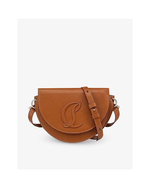 Christian Louboutin Brown By My Side Leather Shoulder Bag