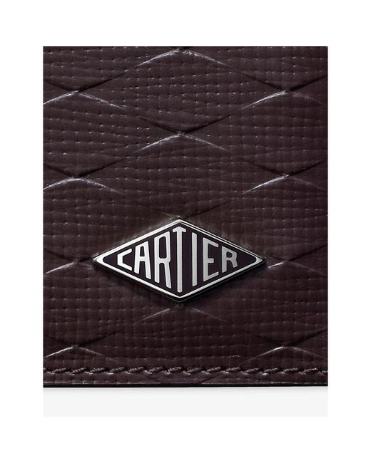 Cartier Purple Losange Leather Wallet