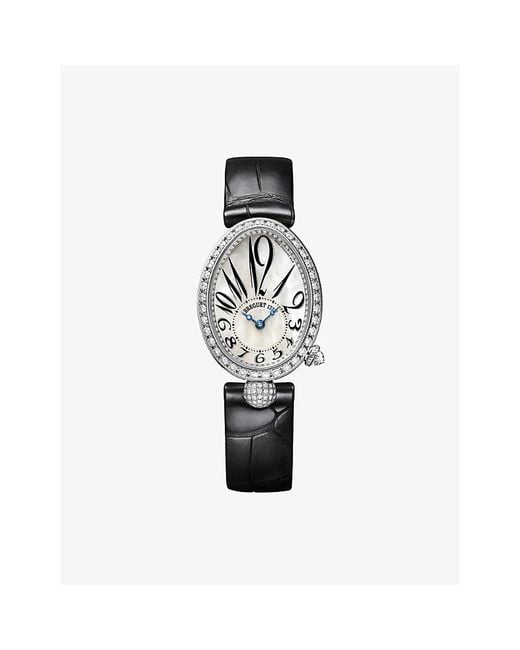 Breguet Black Reine De Naples 8928 18Ct- And 1.474Ct Brilliant-Cut Diamond Automatic Watch 25Mm