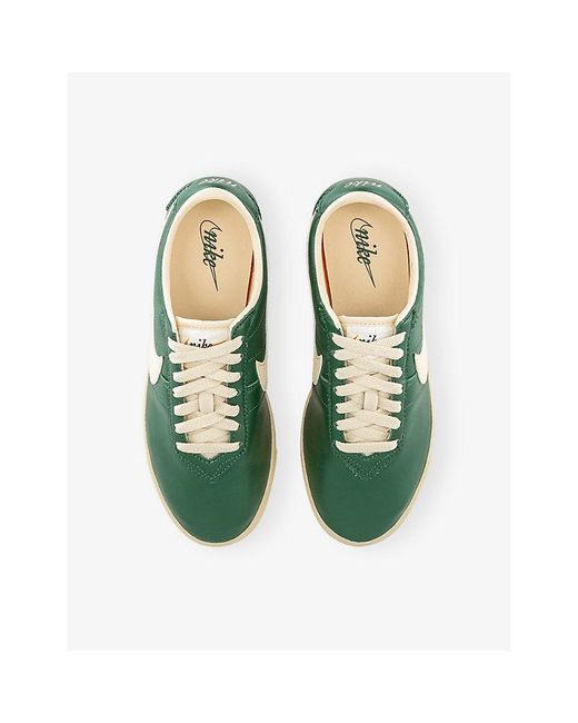 Nike Green Astrograbber Leather Trainers