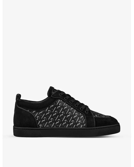 Louboutin mens trainers black 2025