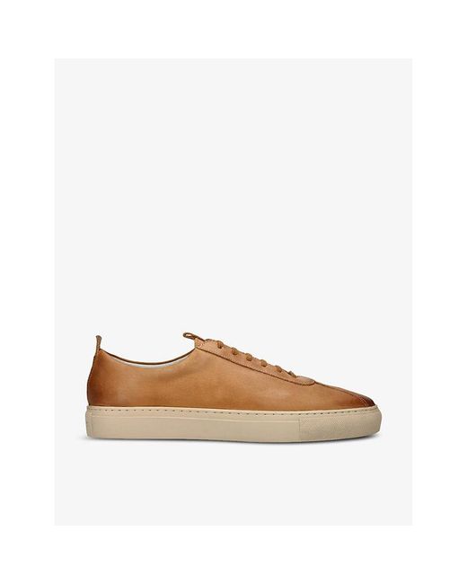 GRENSON Brown Sneaker 1 Leather Low-Top Trainers for men