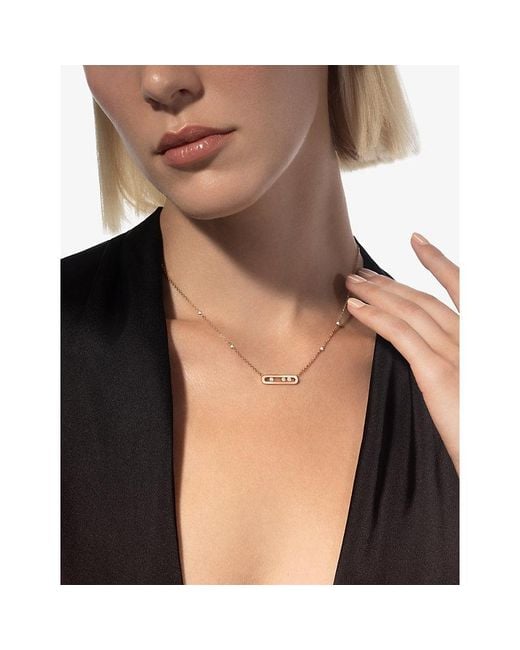 Messika Metallic Move Classique Baby Move 18Ct And 0.14Ct Diamond Necklace