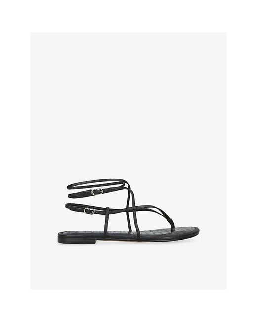 Sam Edelman Black Clarra Leather Sandals