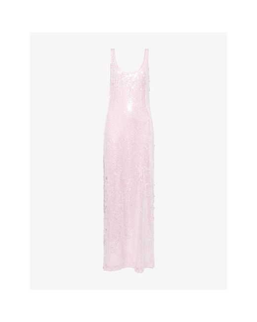 jonathan simkhai pink sequin dress $695 Jonathan Simkhai Pink Sequin Dress by Jonathan Simkhai