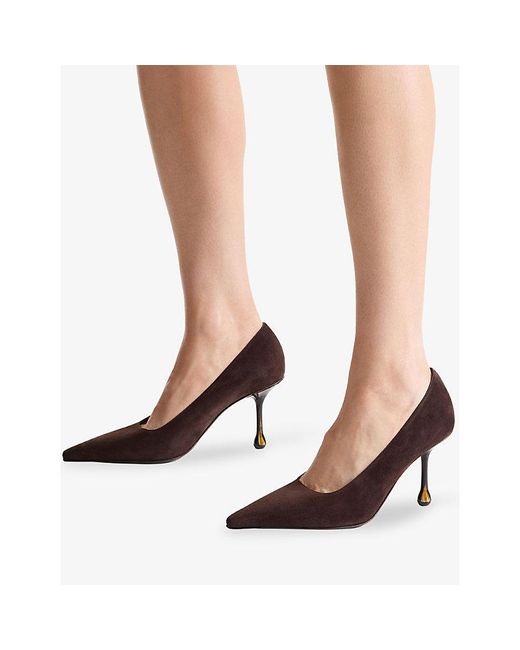 Jimmy Choo Brown Ixia 80 Suede Pumps