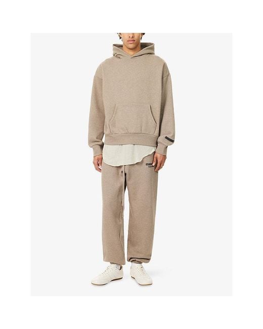 Fear Of God Natural Always On Logo-Print Cotton-Blend Hoody for men