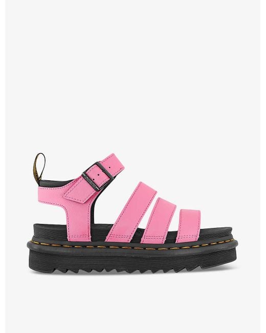 Dr. Martens Blaire Multistrap Coatedleather Sandals in Pink Lyst UK