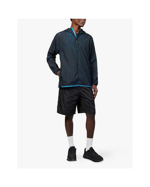 On Shoes Blue Pace Hooded Woven Jacket for men