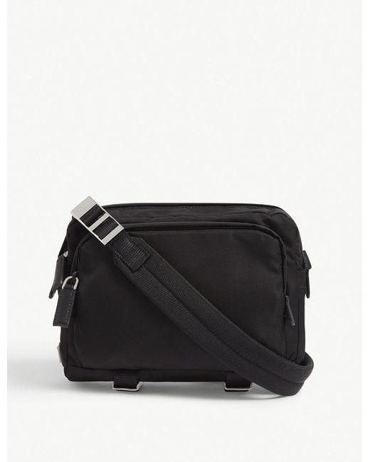 Prada Black Tessuto Montagna Nylon Camera Bag for men