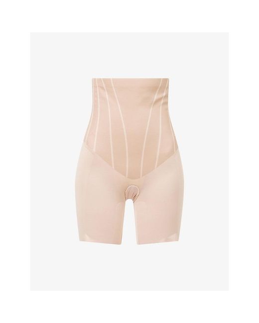 Spanx Natural Contour High-Rise Mid-Thigh Shorts