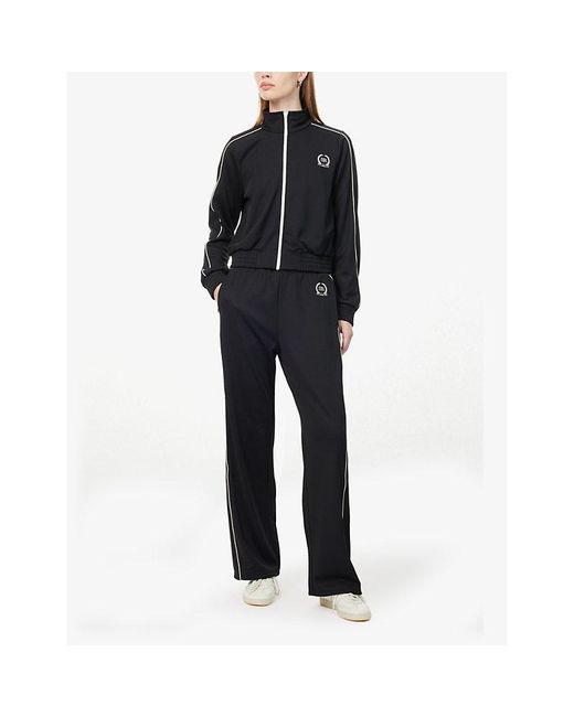 Sporty & Rich Blue Straight-leg Mid-rise Woven Trousers