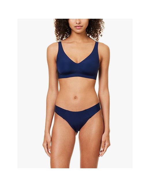 Sloggi Blue Zero Feel 2.0 Tiny Tanga Stretch-Woven Briefs