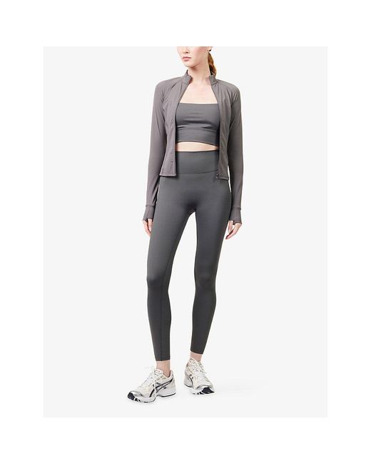 ADANOLA Gray Ultimate Workout Regular Leggings