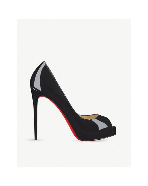 Christian Louboutin Black New Very Prive 120 Patent-leather Courts