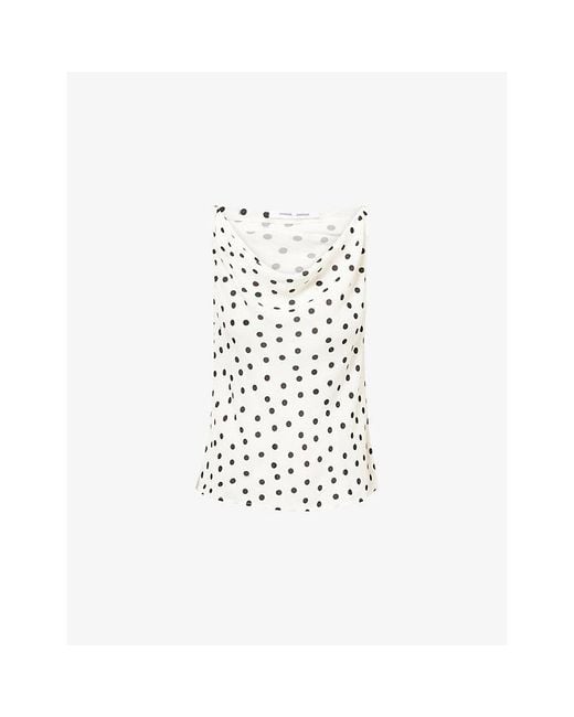 Samsøe & Samsøe White Sapoppy Polkadot Woven Top