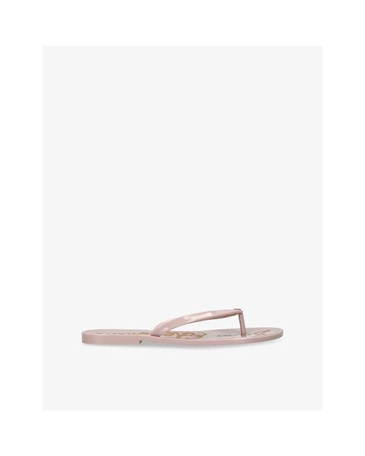 Sam Edelman White Dean Jelly Flip Flops