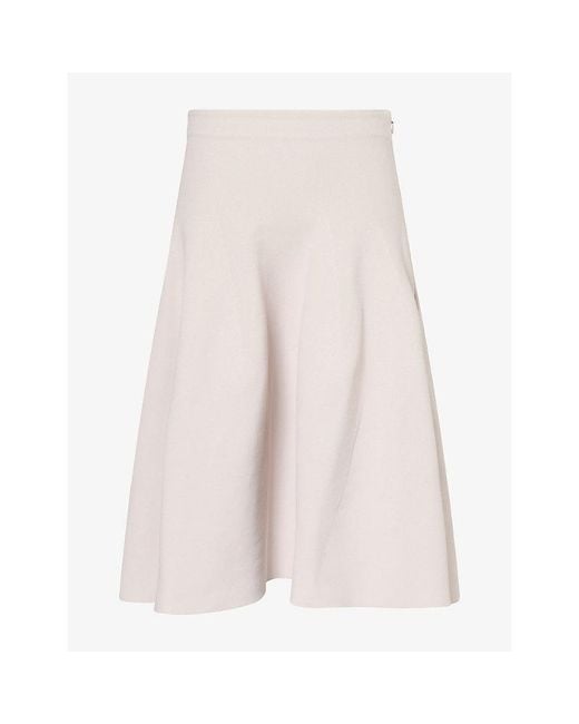 CFCL Pink Milan Flared Knitted Midi Skirt