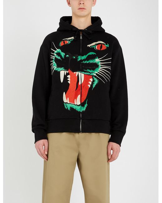 gucci panther hoodie