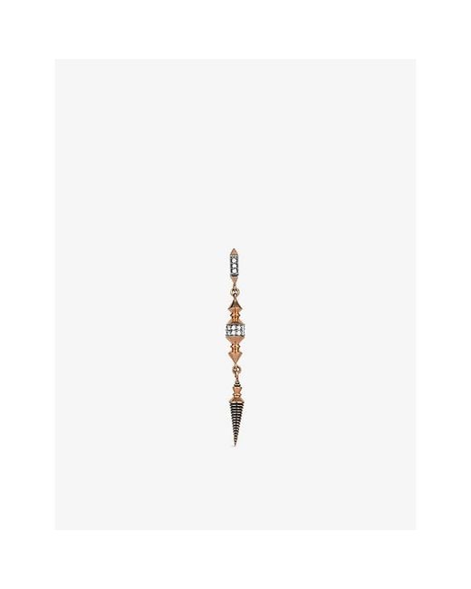 Kismet by Milka White Ornament 0.11Ct Diamond Drop Earring