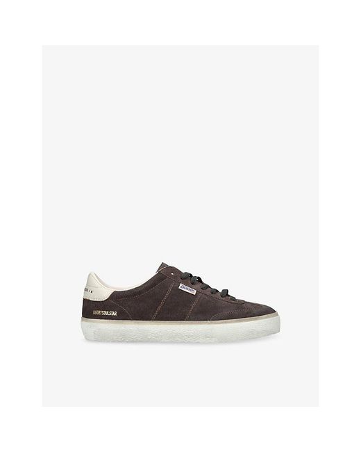 Golden Goose Deluxe Brand Brown Soul Star 60349 Suede Trainers for men