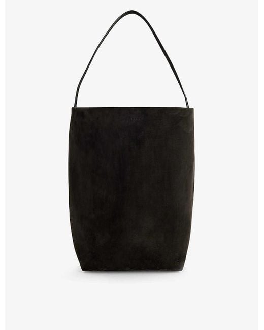 The Row Black Park Large Leather Tote Bag