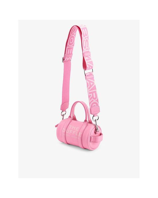 Marc Jacobs Pink The Strap Brand-print Woven Bag Strap