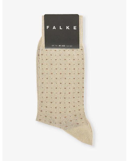 Falke Metallic Impulse Dot-pattern Cotton-blend Socks for men