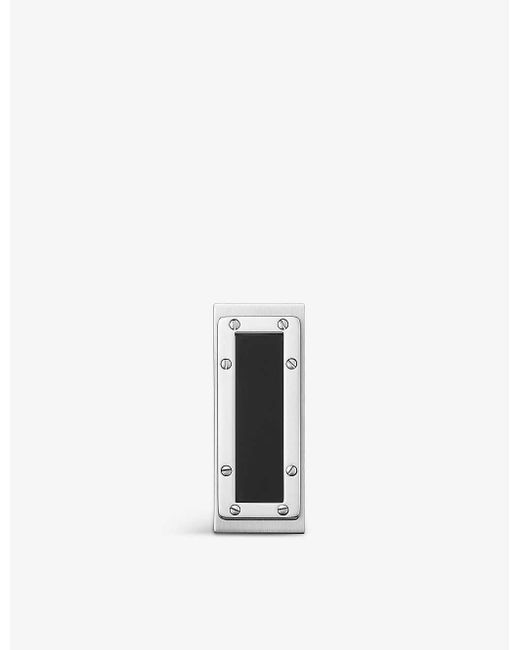 Cartier Santos De Stainless And Black Lacquer Money Clip in White for ...