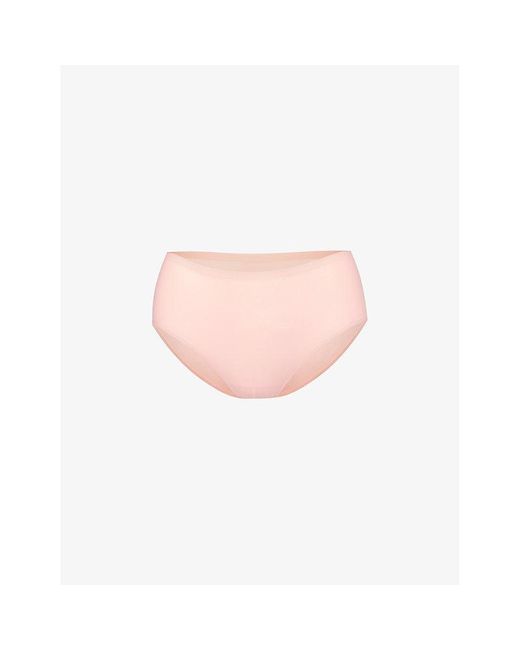 Chantelle Pink Soft Stretch Mid-rise Stretch-woven Briefs