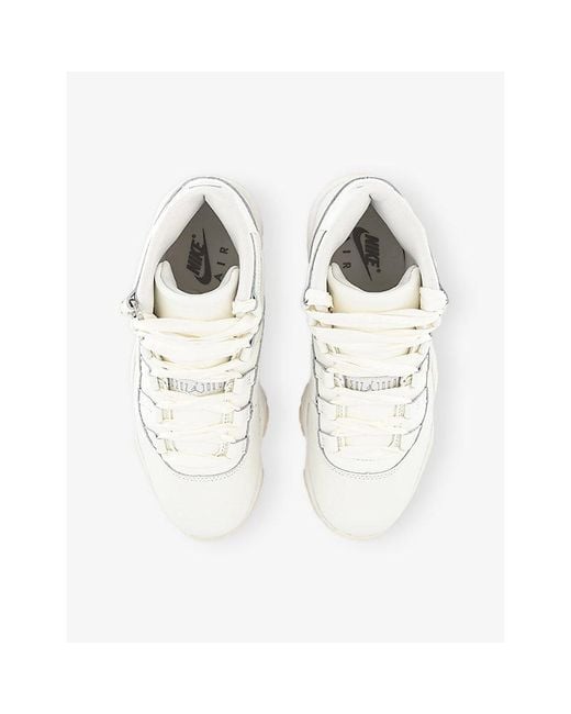 Nike White Air 11 Retro Leather Mid-Top Trainers